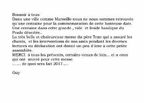 2016 03 11 MARSEILLE MESSE A LA MEMOIRE DE BASTIEN THIRY